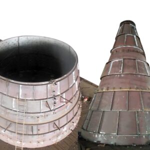 Pressure vessels of carbon steel and stainless steel