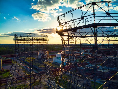 metallic-structure-against-sky-sunset-1
